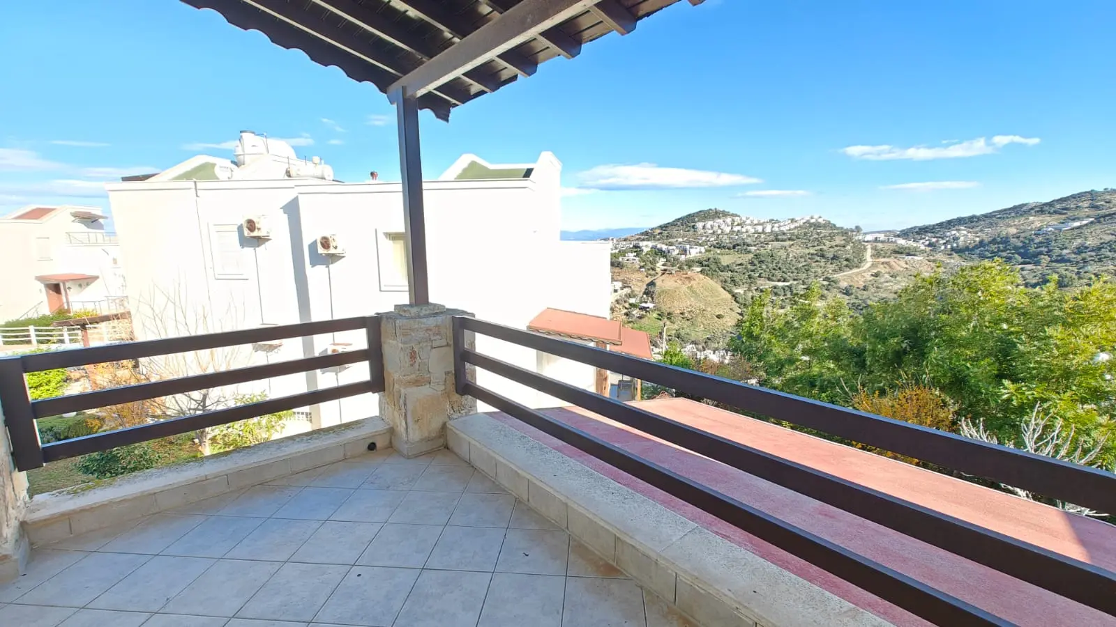 Shaded terrace